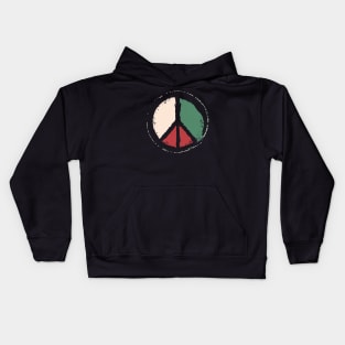 Free Palestine - Peace Symbol Kids Hoodie